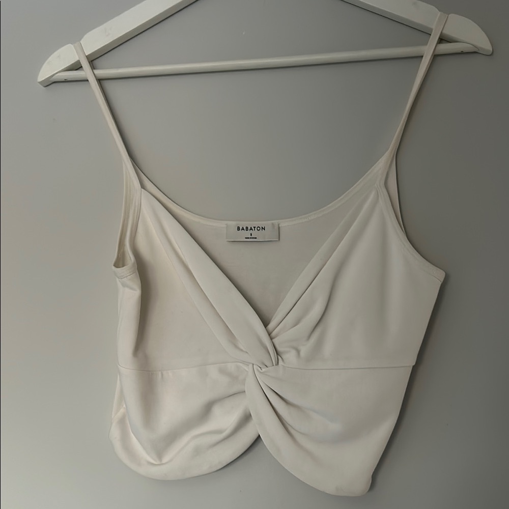 Babaton Cream Twist-Front Women's Top